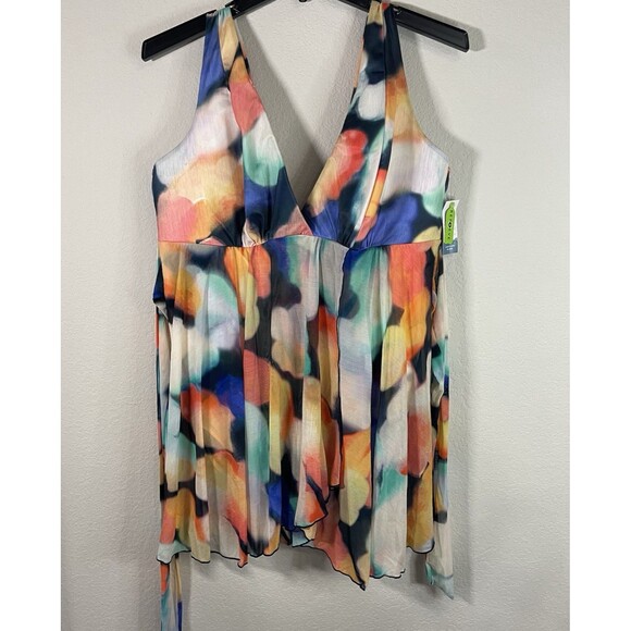 Swim by Cacique No Wire Swimsuit one piece Multicolor Summer NWT Size 24 - Picture 1 of 9